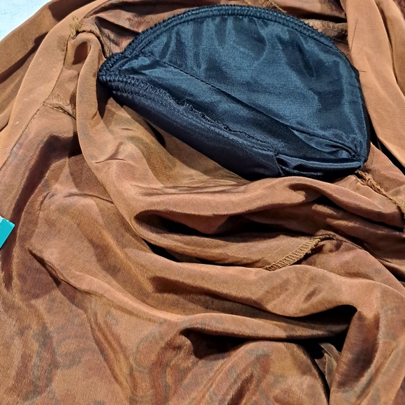 Vintage Just Me Paisley Duster Kimono Cardigan Size 18 Boho 90s Earth Tone - Picture 12 of 14